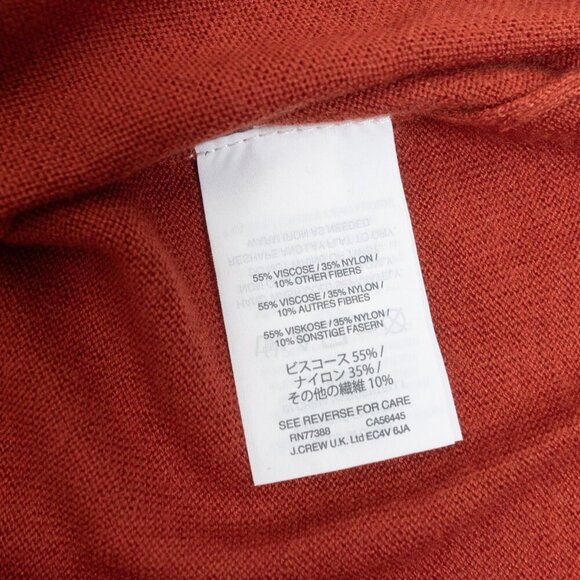 Madewell Tie-Front Sweater Soft Lightweight Rusty Torch - Picture 11 of 13